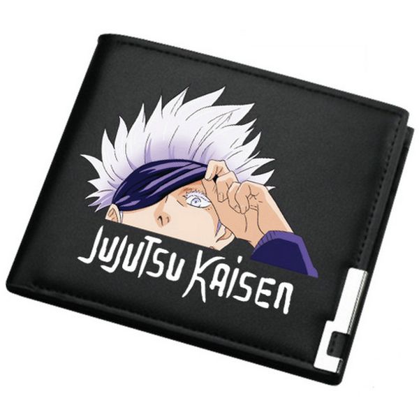 Кошелек Satoru Gojo Jujutsu Kaisen кошелек Beautiful Life мультфильм фото сумка для денег повседневный кожаный бумажник с принтом