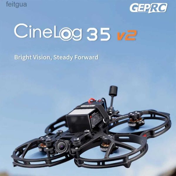 Drones 2023 GEPRC CineLog35 V2 Analógico 6S com Caddx Ratel2 Câmera GPS 3,5 polegadas FPV Drone TBS Nano RX ELRS 2.4G Receptor F722-45 AIO YQ240213