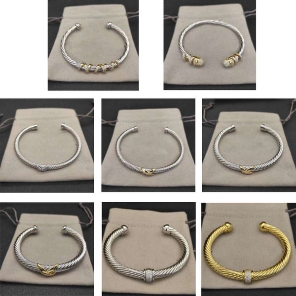 Moda tasarımcı mücevher bileklik lüks bilezik kadınlar için erkekler gümüş mücevher unisex Amerikan tarzı parti hediye ücretsiz kargo toptan fiyat
