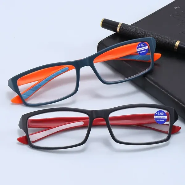 Óculos de sol masculino europeu americano moda esportes óculos de leitura anti luz azul presbiopia óculos idosos hd