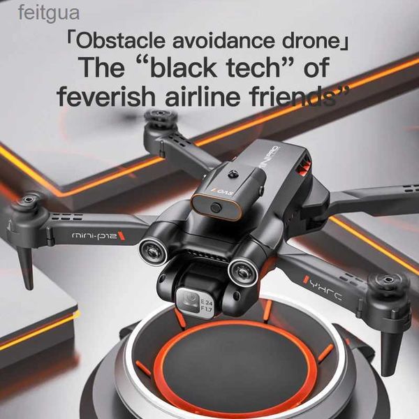 Drones P12 Drone с одной камерой 8K HD Foldable RC Quadcopter Дистанционное управление Расстояние 3000 м для фестиваля дня рождения Kid Toys Festival YQ240213