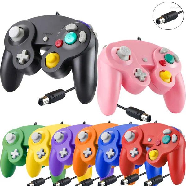 Controladores de jogo Gamecube Controller para Switch NGC USB Wired Gamepad Wii Vibração Handheld Joystick GC Controle PC