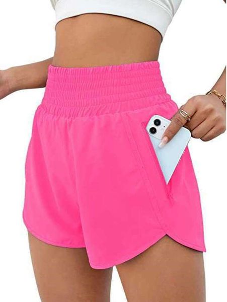 lululemenlI Yoga Lemon Algin Damen Shorts Sport Hotty Hot Hohe Taille Track That Laufleggings Seitentaschen Blendfreie elastische Schlankheitshose Strumpfhosen 5501ess