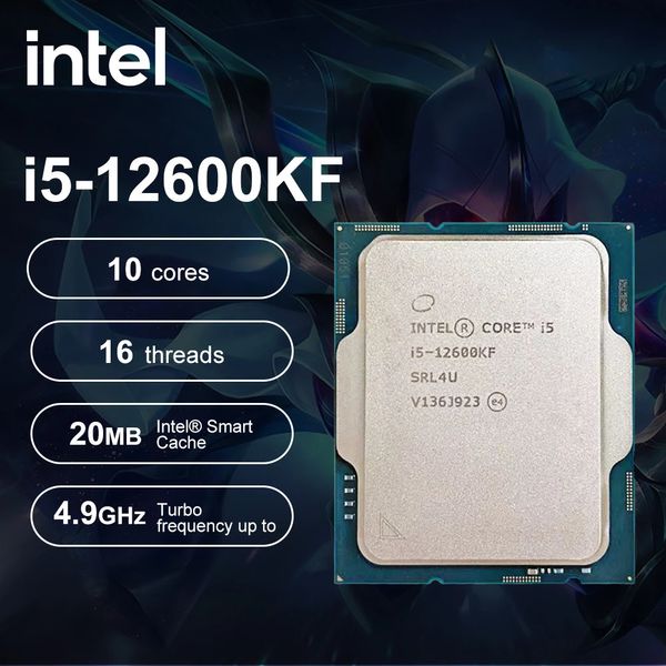 Intel Core i512600KF i5 12600KF 37 GHz 10Core 16Thread CPU-Prozessor 10NM L320M 125W LGA 1700 DDR4 Gaming-Prozessor 240126