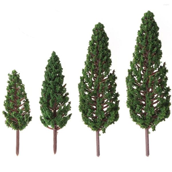 Fiori decorativi 8 pezzi regalo per colleghi uomini modellini alberi mini forniture layout per andare via in miniatura