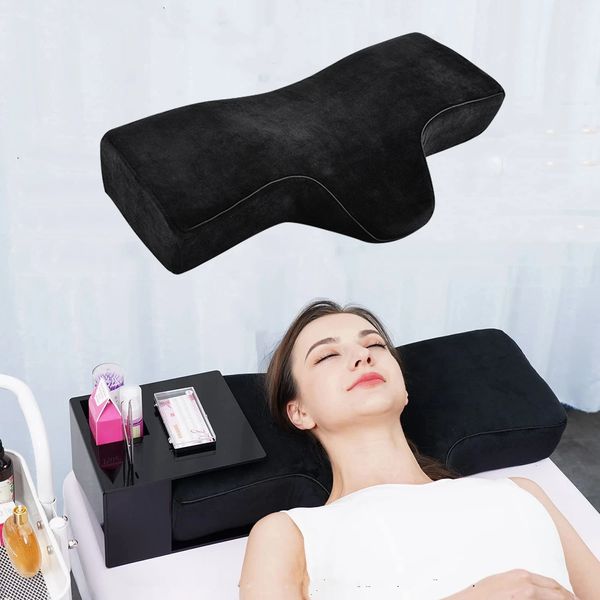 Memory-Schaum-Wimpernkissen für Wimpernverlängerung, ergonomische Kurve, verbessert die Halswirbelsäule, weiche Salon-Kissen, Make-up-Wimpernverlängerungszubehör, 240119