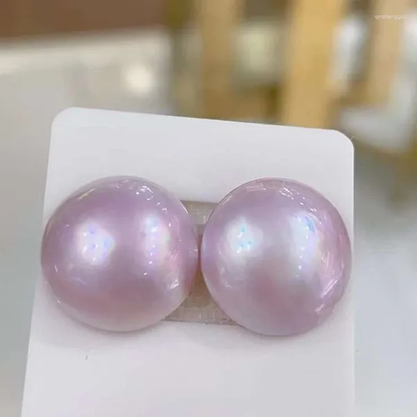 Orecchini pendenti SGARIT Orecchino di perla viola Mabei d'acqua dolce naturale S925 Orecchini in argento sterling per donna Regalo di compleanno