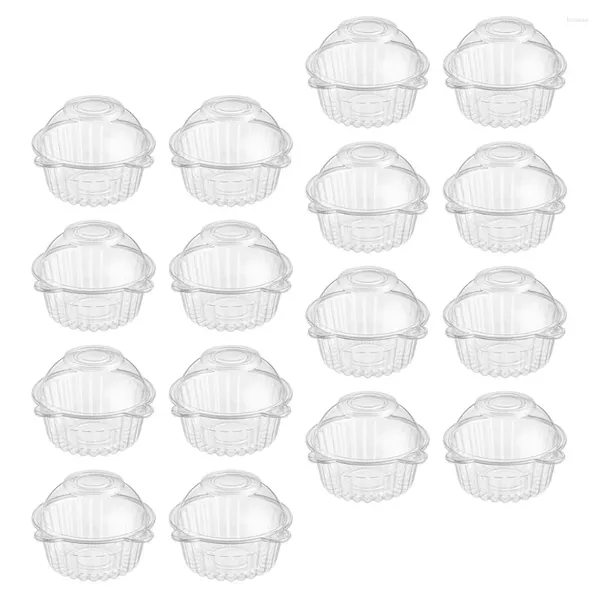 Контейнеры на вынос 60 шт. Коробки для тортов Прозрачный чехол Упаковка для кондитерских изделий Товары для выпечки Хранение печенья
