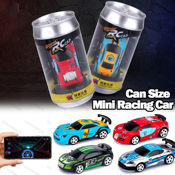 1 58 Rc Car Mini Racing Car 2.4G Ad alta velocità Can Size Elettrico App Controllo Veicolo Micro Racing Toy Regalo Collextion per ragazzi 240119