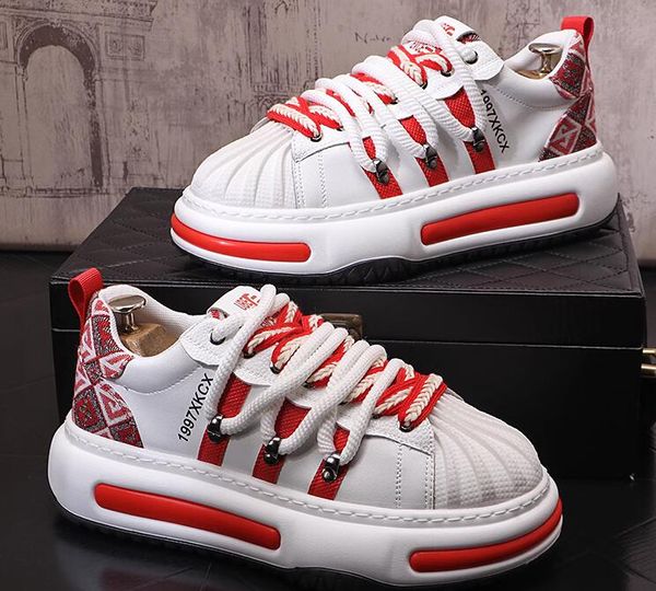 Men America Cup White Leather Sneakers Обувь высококачественные плоские тренажеры сетчатой шнур