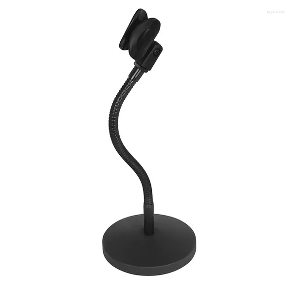 Microfones 1 peça ajustável ângulo disco microfone suporte suporte clipes braçadeira flexível