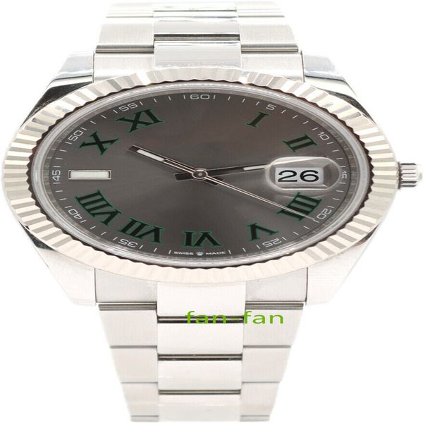 Markenwelt-Luxusuhr Beste Version Uhr 126334 Datejust Wimbledon Armbanduhr Brandneue Automatikuhr ETA Cal.3235 2 Jahre Garantie HERRENUHREN