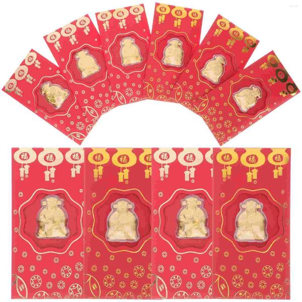 Presente Envoltório Deus da Riqueza Envelope Vermelho Ano Envelopes Decorativos Festival de Primavera Crianças Pacotes Estilo Chinês O