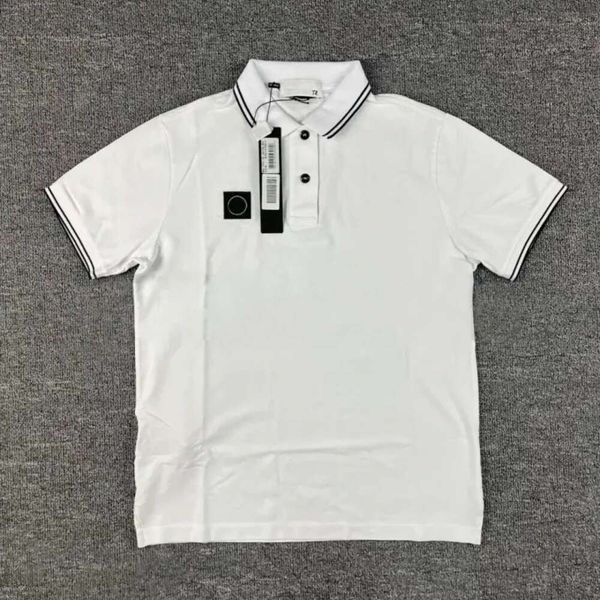 Designer polo camisa bússola pedra t camisa mens luxo polo manga curta algodão bordado pequeno rótulo masculino camisa golfe moletom m-3x st0 527