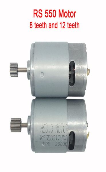 Gleichstrommotor 12 V für Kinder, Elektroauto, Gleichstrommotor, 6 V, Babyauto, Elektromotor, RS550-Motor mit 12 Zähnen und 8 Zähnen Getriebe 3897205