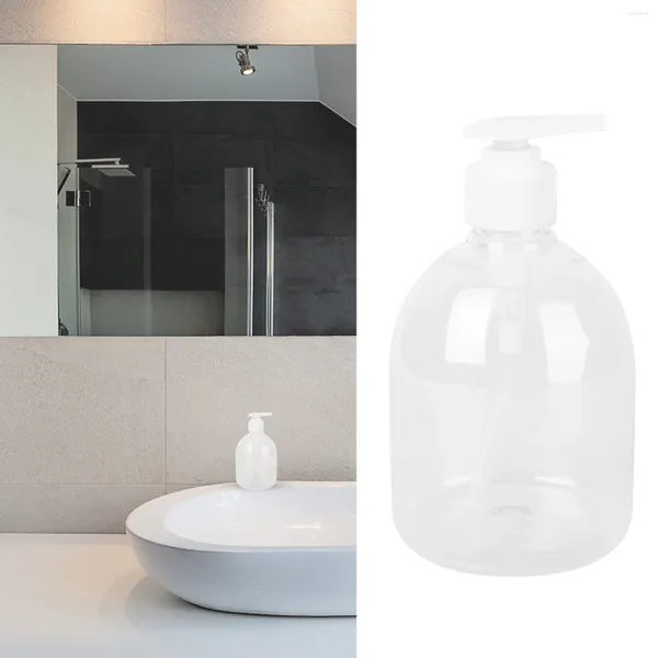 Dispenser di sapone liquido 2 pezzi Bottiglie vuote trasparenti con pompa Contenitori ricaricabili per lozione Per prodotti per la pulizia di oli essenziali