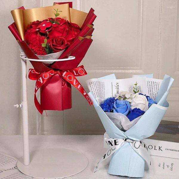 Flores decorativas 1pc flor de sabão artificial rosa cravo casa decorações de casamento perfumado para sempre aniversário presente do dia das mães