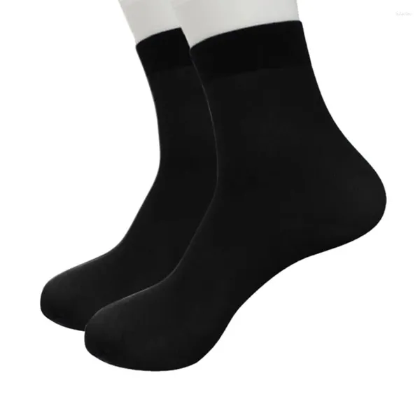 Meias masculinas basquete esportes para homem curto 8 pares de seda ultra-fina meias elásticas de seda fibra grossa mulher