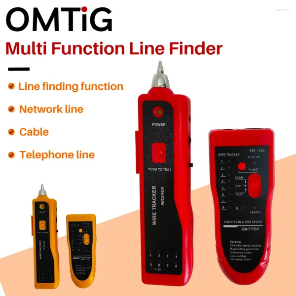 Attrezzatura in fibra ottica Tester per cavi di rete LAN Cat5 Cat6 RJ45 UTP STP Rilevatore di linea Localizzatore telefonico Kit di strumenti diagnostici