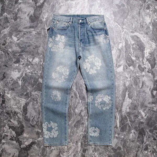 Calças masculinas Plus Size 2024Ss Unwashed Seedge Mens Raw Denim Jeans Indigo Pequena Quantidade Preço de Atacado Estilo Japonês Algodão Japão Vermelho RW67