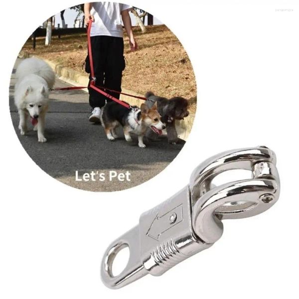 Coleiras para cães, liga de zinco, clipe de pânico, fivela resistente, gancho de tração resistente, equipamento esportivo, liberação rápida, hardware para animais de estimação