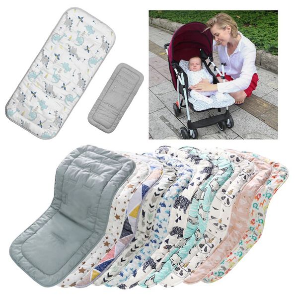 Kinderwagensitz Baumwolle Bequeme weiche Kinderwagenmatte Säuglingskissen Buggy Pad Stuhl Kinderwagen Auto geboren Kinderwagen Zubehör 240123