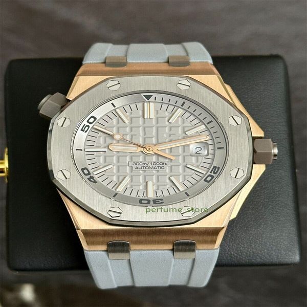 Relógio de luxo mundial da marca Melhor versão DIVER 300M 42MM Diver Japan Limited Edition 1/500 Rose GoldRelógio mecânico automático ETA Cal com 2 anos de garantia RELÓGIOS MENS sem caixa