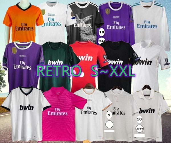 98 99 Maglie da calcio retrò Raul da uomo Ronaldo Alonso Seedorf Zidane Cannavaro R.Carlos Kaka 'Sergio Ramos Home Away Portiere Shirt Football Shirt