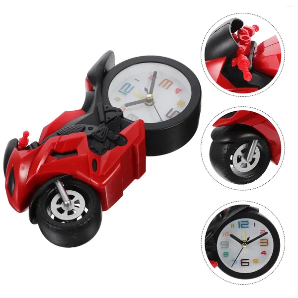 Tischuhren Motorrad Figur Tischuhr Motorraduhr Ornament Modell Kinderspielzeug