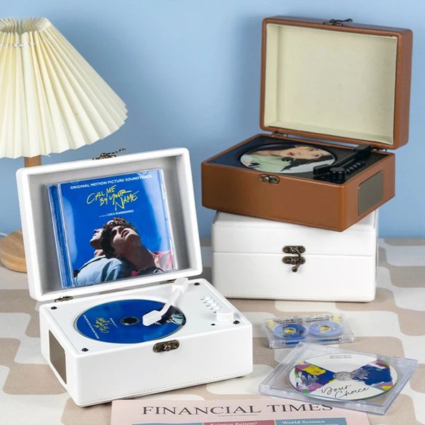 Yüksek kaliteli retro cd çalar ateş entegre kayıpsız cd çalar yerleşik hoparlör kablosuz bluetooth usb oynatma şarj edilebilir 240119