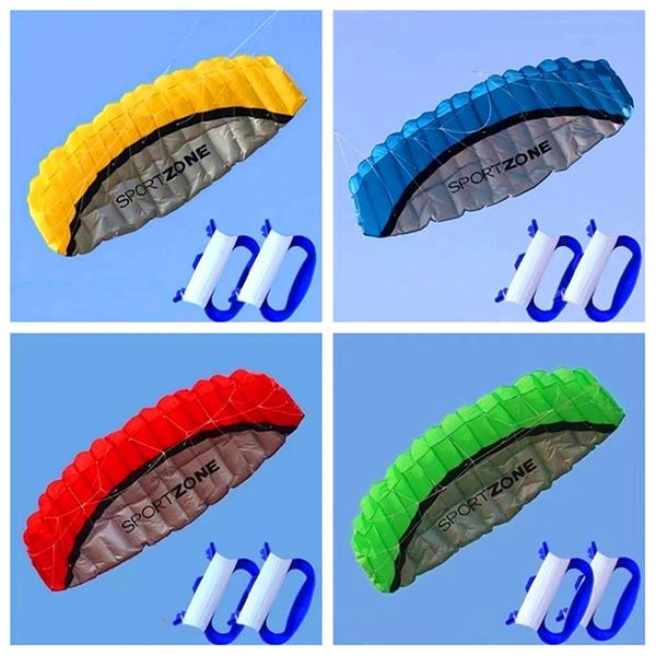 250cm linha dupla dublê pipas voando brinquedos para crianças kite surf praia profissional vento fábrica esporte 240127