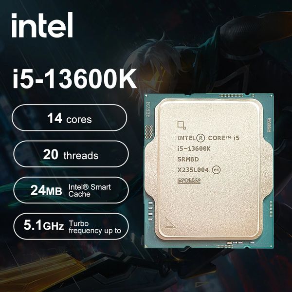 Intel Core i513600k i5 13600K 35 GHz 14Core 20 THEPRED CPU İşlemci 10nm L324M 125W LGA 1700 Oyun Süreçleri 240123