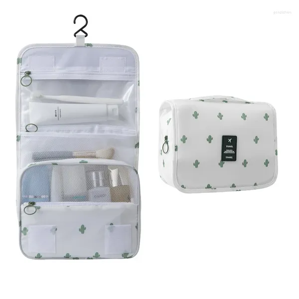 Sacos de armazenamento Saco cosmético Mulheres Maquiagem Caso Organizador Grande Capacidade Bolsa Portátil Viagem Higiene Pessoal Beleza Make Up