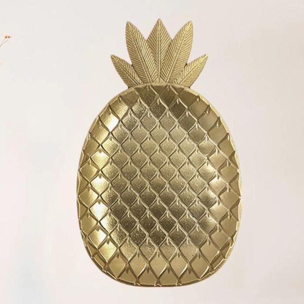 Set di stoviglie Piatto portaoggetti a forma di ananas Sinple Mussola Ramadan Tavolo da casa Vassoio decorativo in legno per caramelle Dessert - Dimensioni