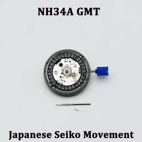 Kit di riparazione orologio NH34 Movimento Data 3/3.8 Corona Calendario NH34A Quattro Aghi GMT Funzionale Meccanico Automatico Ad Alta Precisione