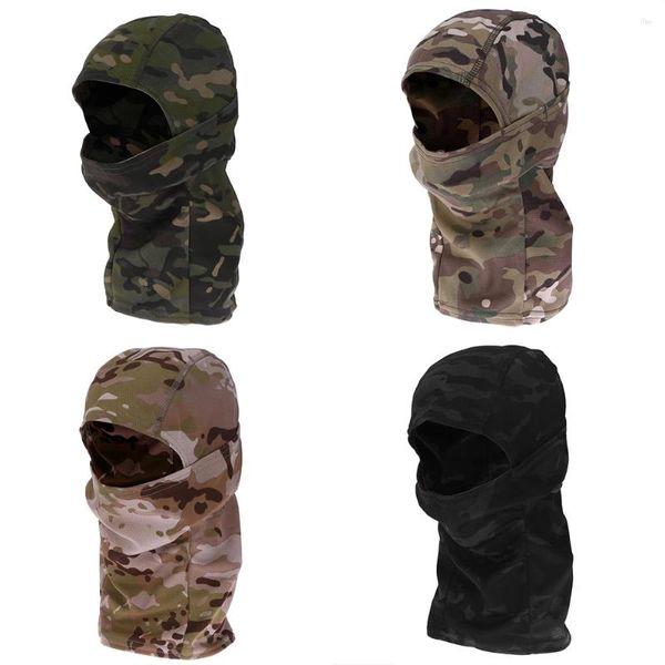 Bandanas máscara de esqui ao ar livre equitação balaclava para homens camuflagem militar do exército máscaras faciais completas pescoço capa equipamentos ciclismo