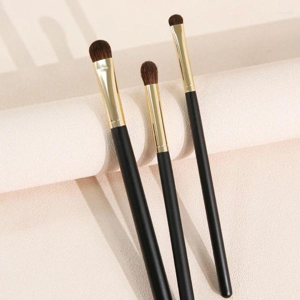 Pincéis de maquiagem Natural Hair Eye Shadow Brush Set Kit 3 Pieces Eyeshadow Blending Shader Make Up