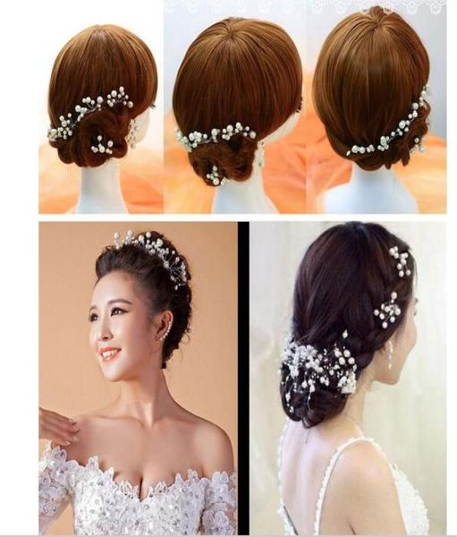 10PCSLot 2016 Nuovo arrivo Wedding Accessorio da sposa Gioielli per le donne Perle per capelli Fermagli per capelli Gioielli da damigella d'onore2191358