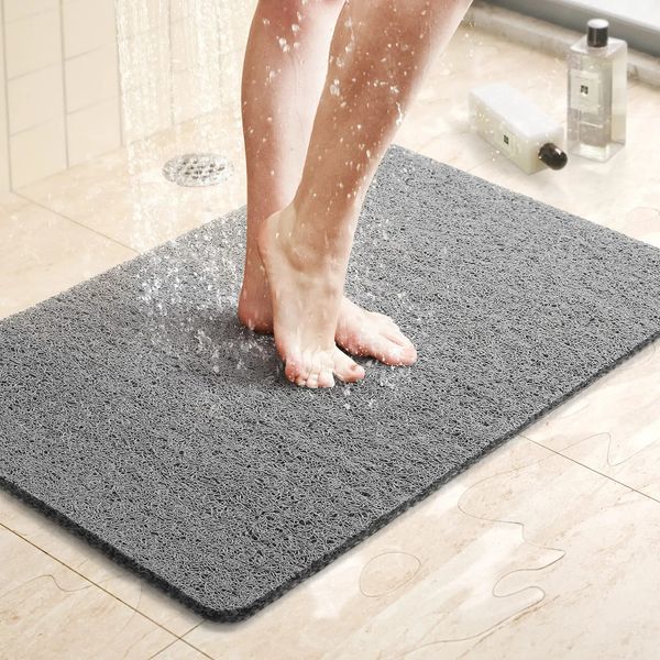 Tappetino da doccia antiscivolo con scarico Tappetino da bagno Luffa in PVC ad asciugatura rapida per vasca doccia Bagno senza ftalati 240123