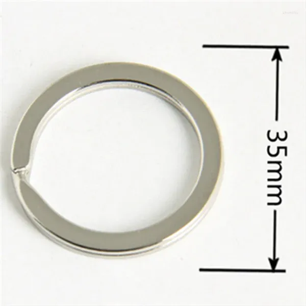 Schlüsselanhänger 35mm 2024 Schlüsselanhänger Split Ring 30mm Gute Qualität Edelstahl Schlüssel für Schlüsselbund Herstellung Sleutelhanger DIY Zubehör