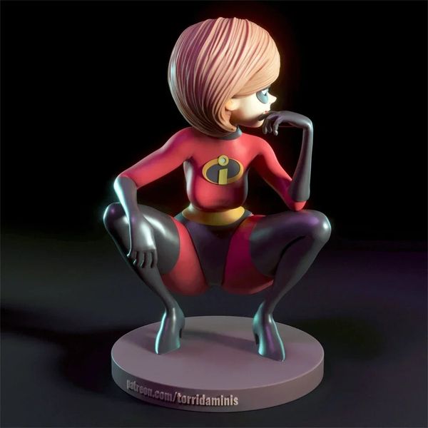 Elastigirl Bonus 124 Ölçekli Modeller Reçine Şekil Model Kit Boyasız Kitler Diy oyuncak hobileri Plastik 240131