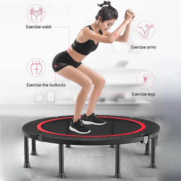 Trampolini portatili 300KG Cuscinetto Trampolino pieghevole per bambini Ginnastica per adulti Indoor Outdoor Eserciziocama elastica XA221L 240127