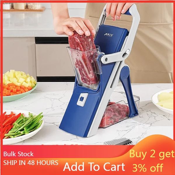 Cortador de legumes batata frita raladores manual triturador acessórios cozinha gadget multifuncional vegetal slicer chopper 240131