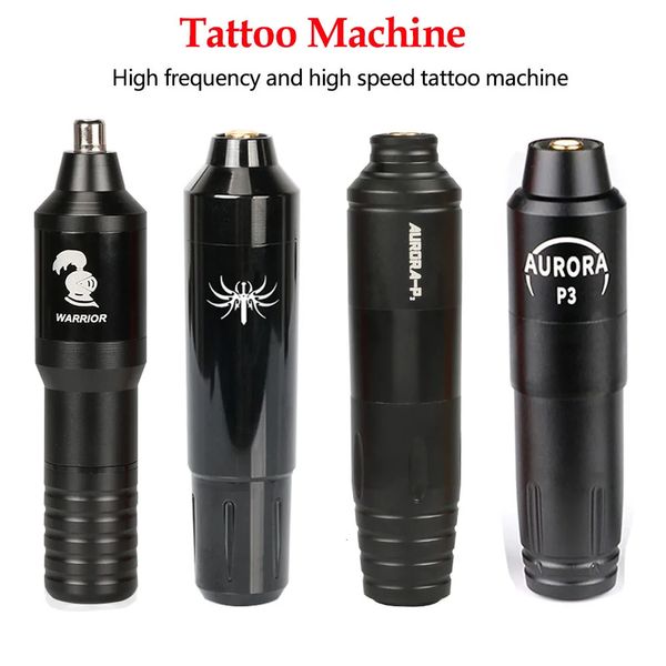 Rotary Tattoo Maschine Stift High Speed Leistungsstarke Motor RCA Stecker Gun Für Permanent Make-Up für Patrone Nadeln 240202