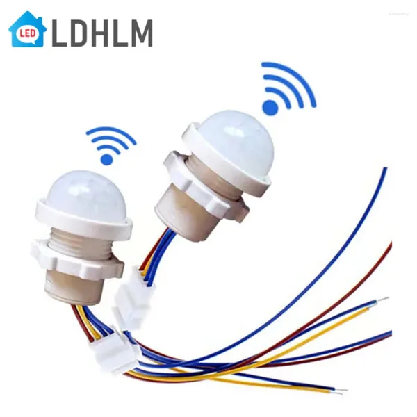 Controle Home Inteligente LDHLM Sensor de Movimento 110V 220V Interruptor Pir Infravermelho Corpo Humano Lâmpada Noturna Automática