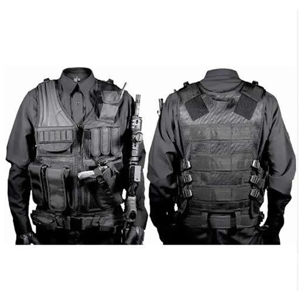 Регулируемый тактический жилет Molle, военные боевые бронежилеты, охранная охотничья армейская уличная CS-игра, тренировочная куртка для страйкбола 240125