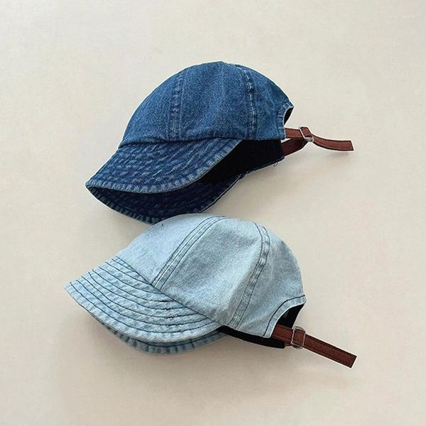 Ball Caps Vintage Kids Cap denim mavi bebek güneş şapkaları yaz bahar tahsis edilebilir çocuk beyzbol kızlar için beyzbol 1-3y