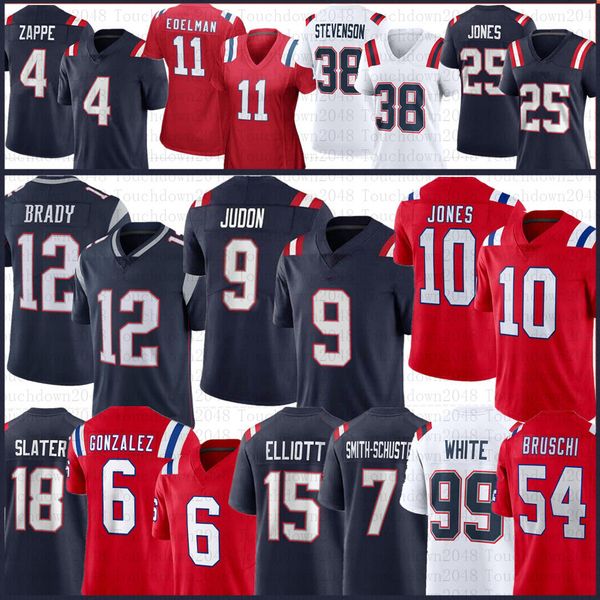 Matthew Judon Tom Brady Futbol Forması Christian Gonzalez Bailey Zappe Julian Edelman Demario Douglas Henry Henry Devin McCourty Kendrick Bourne