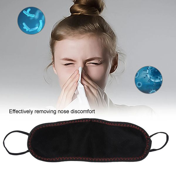 Coprinaso riscaldato elettrico 3 marce regolabile Riscaldamento rapido Cuscino per naso Maschera per naso per una migliore respirazione del sonno Ridurre il russare 240127