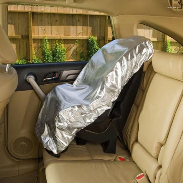 Araba koltuğu kapakları 1pcs 50x50cm Bebek Güneş Gölgesi Koruyucu Çocuklar için Alüminyum Film Güneş Sağlığı UV Toz Yalıtım Kapağı